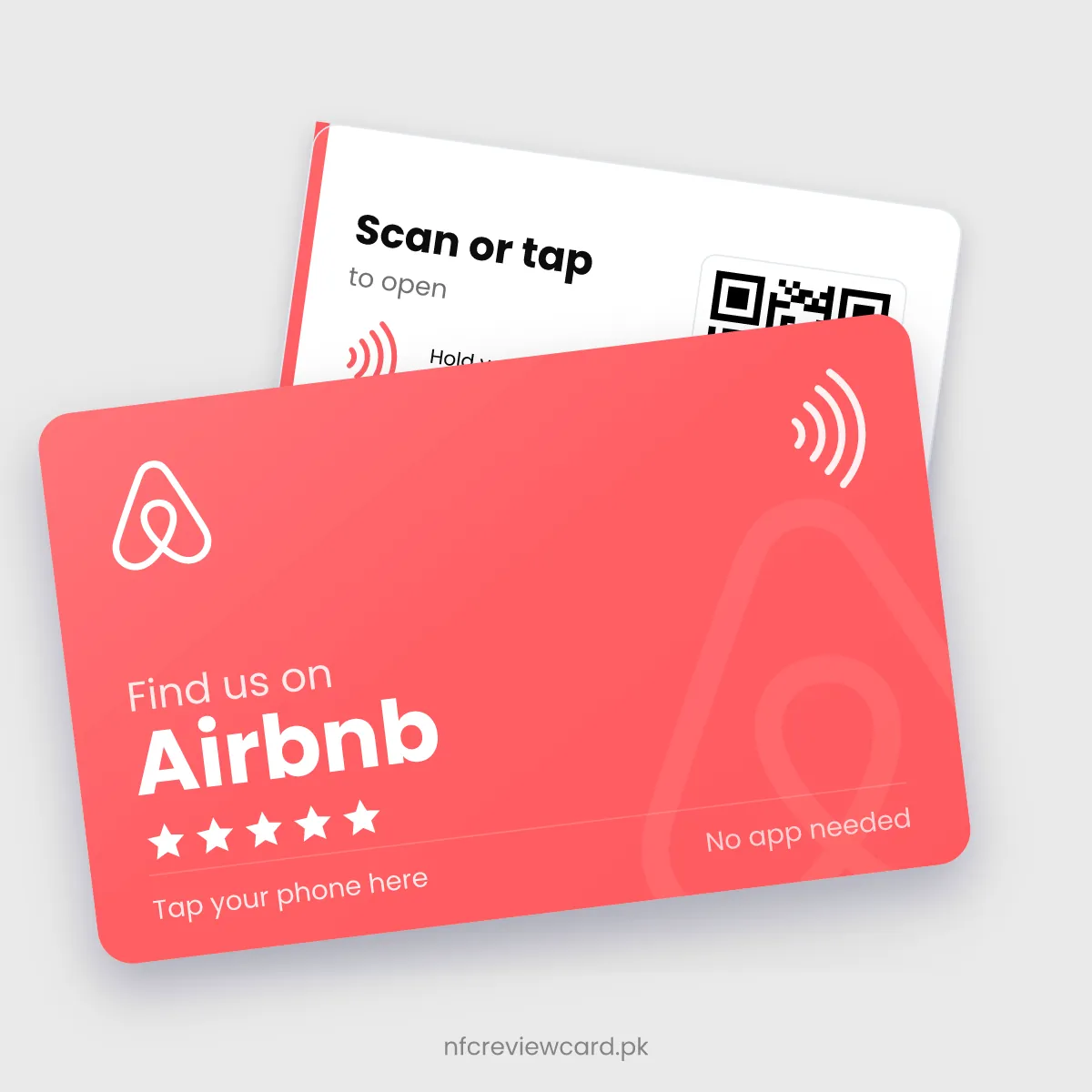 NFC Airbnb Review Card for Pakistan